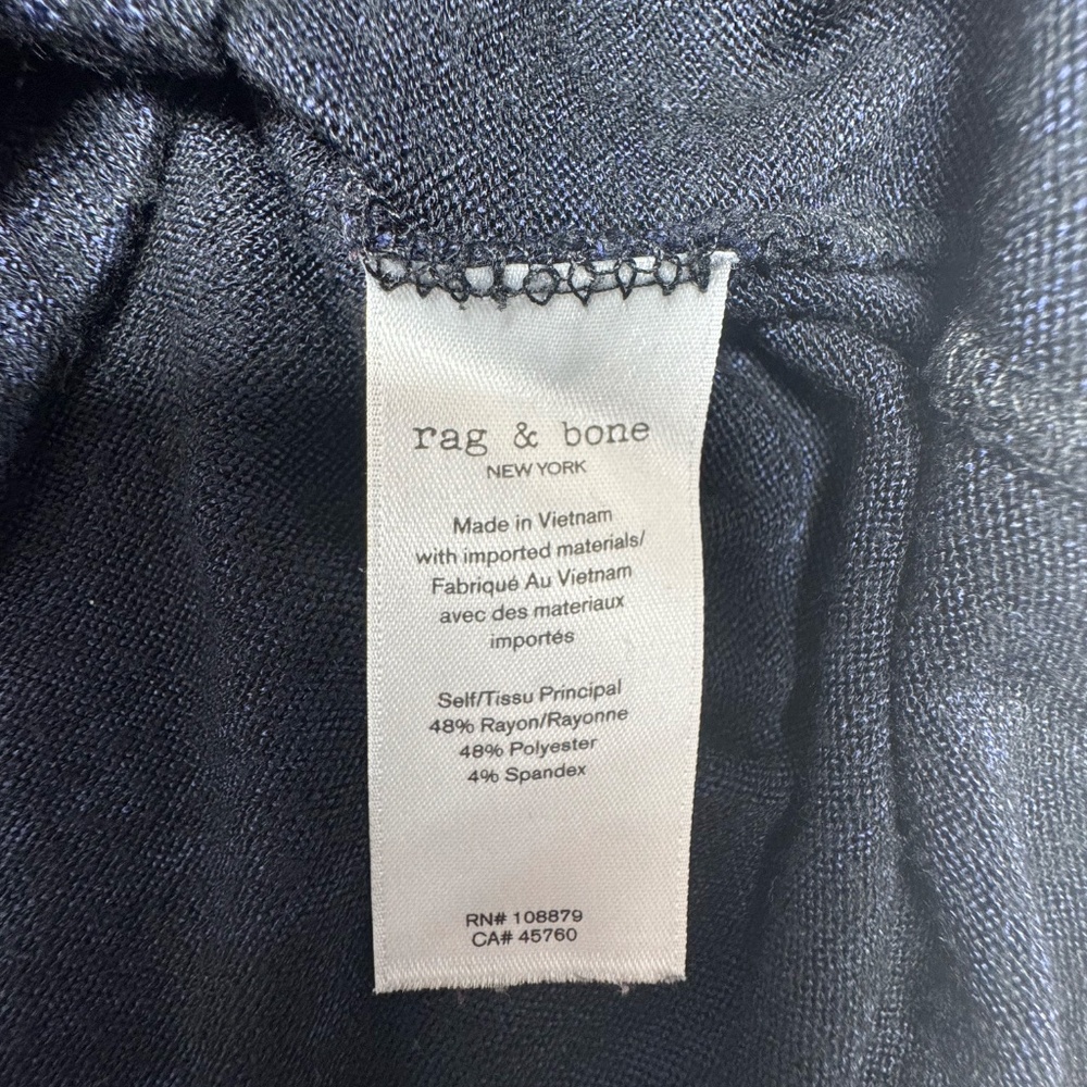Rag and Bone Jean Tri-Blend Long Sleeve Curve Hem Tee - Size S. - Picture 7 of 15